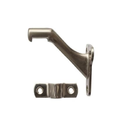 Orca Hardware Standard Handrail Bracket, Zinc Alloy, US15 Satin Nickel Finish TH-10ST-15